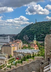 Budapest, hungary 18.08.2021. buda castle palace in budapest, hungary, on a summer day