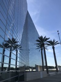 Low angle view of modern building against sky