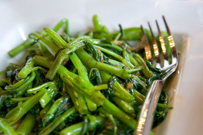 Close-up of salad in plate