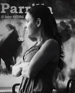 Portrait of young woman