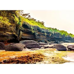 Rocks in river