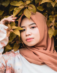 Close-up portrait of a girl