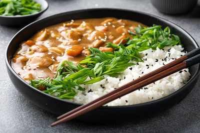 Japanese curry with rice