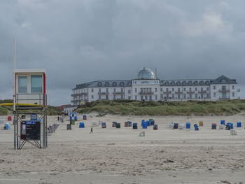 The beach of juist in germany