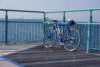 Bicycles parked on bicycle