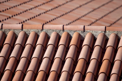 Full frame shot of roof tiles