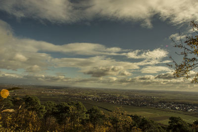 Scenic view of landscape against sky