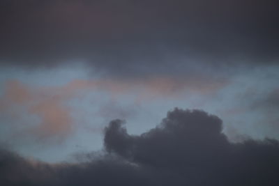 Low angle view of storm clouds in sky