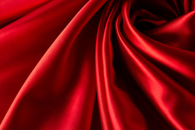 Full frame shot of red fabric