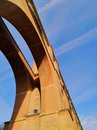 Low angle view of bridge against sky