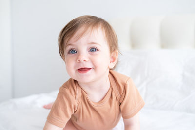 Portrait of cute baby girl