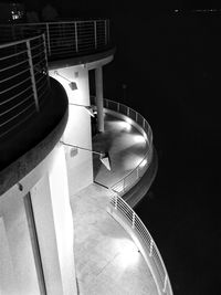 Low angle view of illuminated building