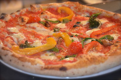 Close-up of pizza