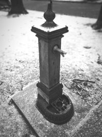 Close-up view of cross