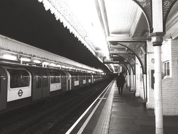 Railroad station platform