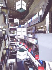 Aerial view of market