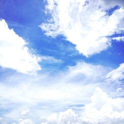 Low angle view of clouds in sky