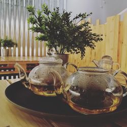 Close-up of drink on table