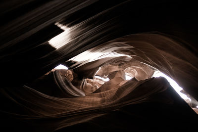 Rock formations at antelope canyon