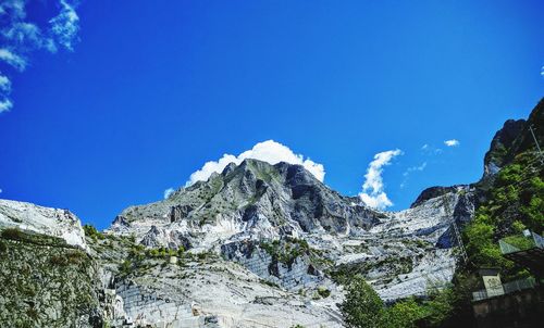 Low angle view of mountain range