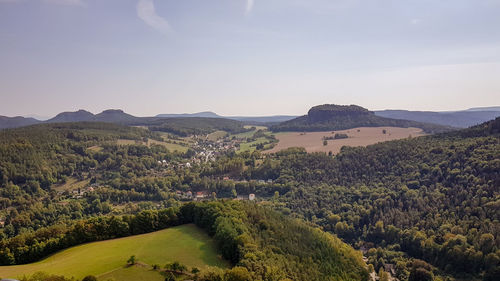 Scenic view of landscape against sky