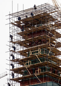Low angle view of construction site