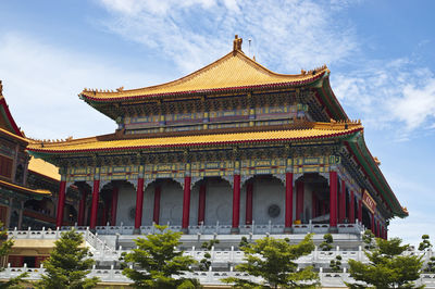 Low angle view of historical building