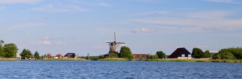 Scenic view of lake  against sky