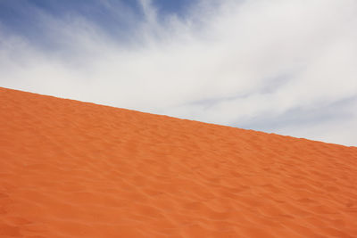 Scenic view of desert against sky