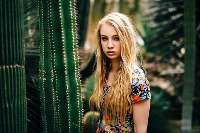 Portrait of young woman