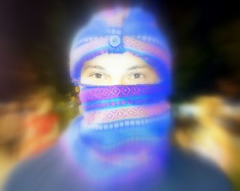 Close-up portrait of woman