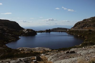 Scenic view of sea against sky