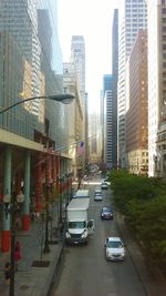 View of city street