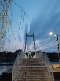 Low angle view of bridge against sky