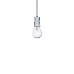 Close-up of light bulb hanging against white background