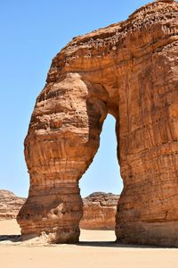 View of elephant rock in ula saudi arabia