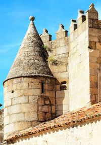 Low angle view of historic building against sky