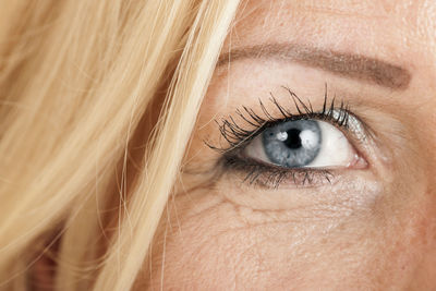 Close-up of woman eye