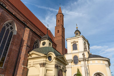 Low angle view of historic building against sky