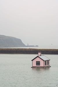 Building floating in water