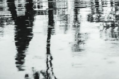 Full frame shot of reflection in lake