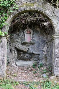 Interior of abandoned building