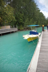 Pier in sea