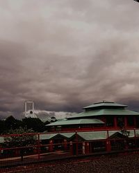 View of building against cloudy sky