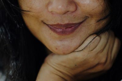 Close-up of smiling woman