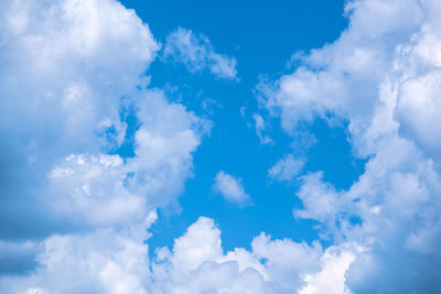 Low angle view of clouds in sky