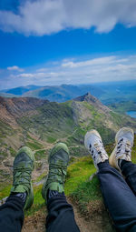 Enjoying the view at the summit