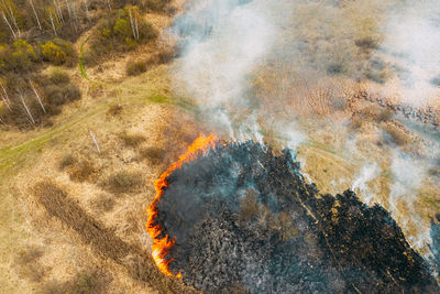 Aerial view of landscape