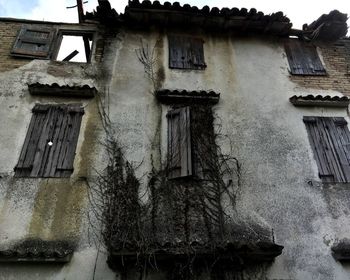 Low angle view of old building