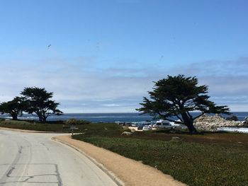 Road passing through landscape